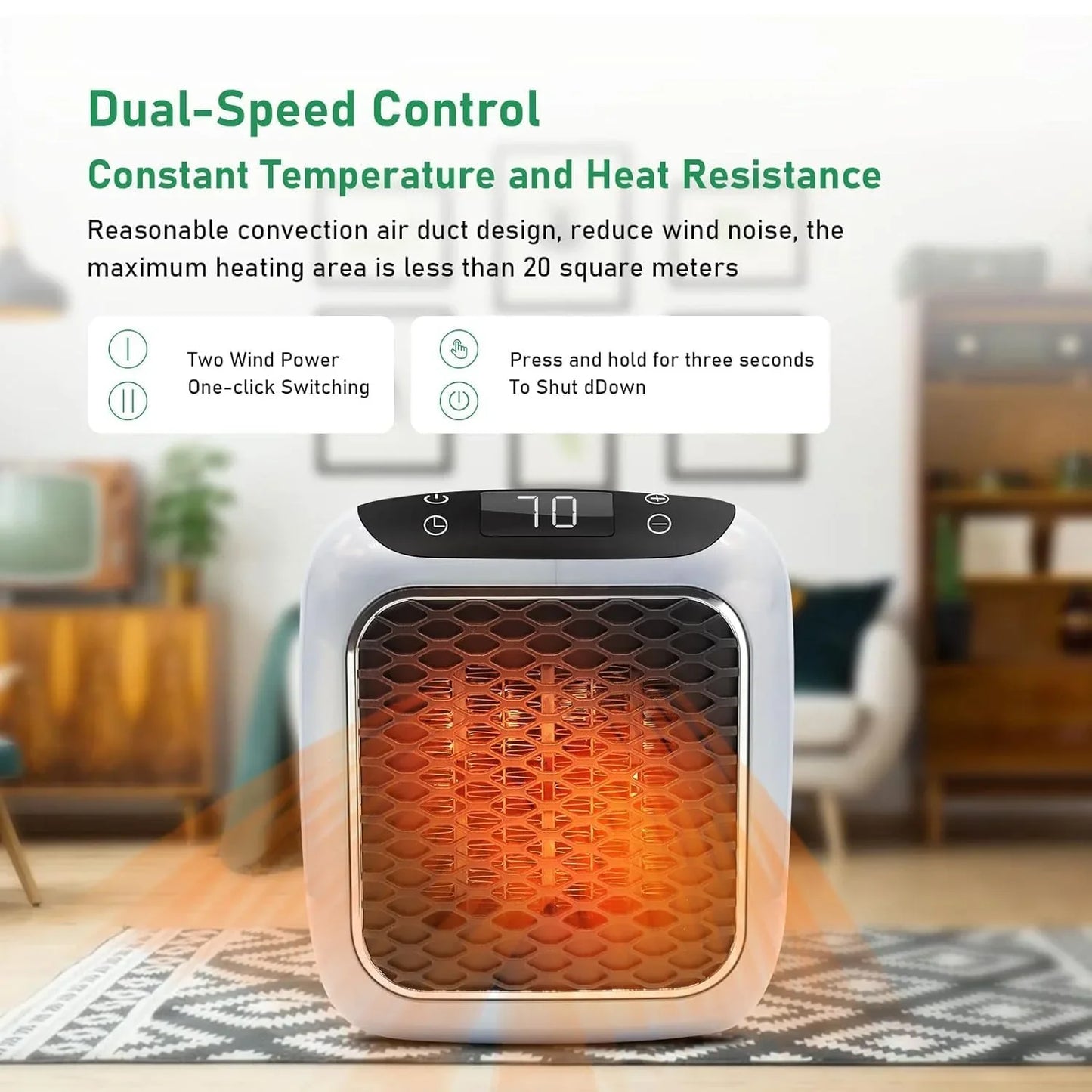 Portable - Mini Room Heater I 🔥🔥🔥 Stay Warm Anywhere, Anytime with Handy Heater! 🔥🔥🔥