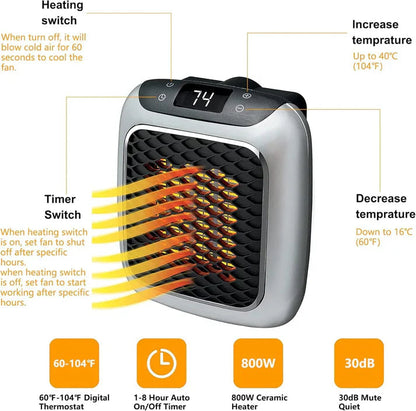 Portable - Mini Room Heater I 🔥🔥🔥 Stay Warm Anywhere, Anytime with Handy Heater! 🔥🔥🔥